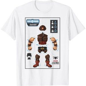 Marvel Legends Series Juggernaut Build A Figure Anatomy T-Shirt BEEFY-T XLT